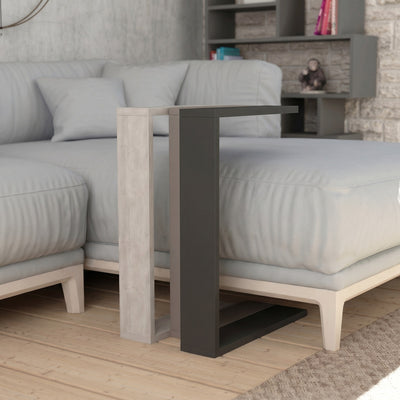 Muju Modern C Shape Table Multipurpose H 57cm – Light Mocha,Ancient White,Anthracite