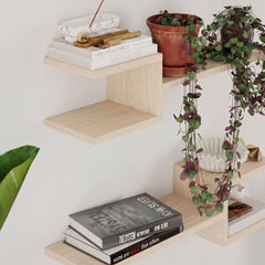 Fork Modern Floating Shelf Set 18.2cm Short – Sonoma Oak