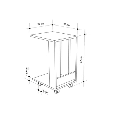 Edi Modern Side End Table Multipurpose With Creativeness H 60cm
