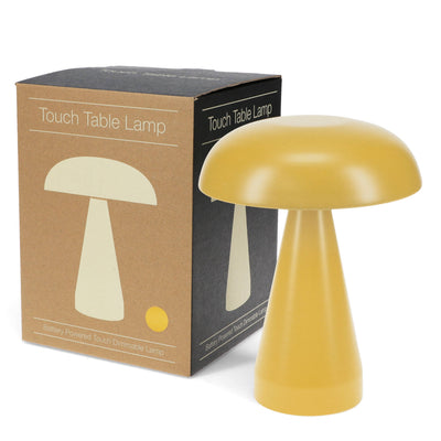 Mushroom Touch Lamp in Mustard Yellow