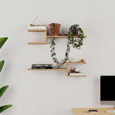 Fork Modern Floating Shelf Set 18.2cm Short – Saphire Oak