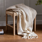 Meta Faux Mohair Throw 130x180cm in Natural