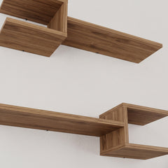 Fork Modern Floating Shelf Set 18.2cm Short – Deep Oud