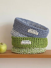 Handwoven Raffia Basket 22cm | Desk & Shelf Organiser