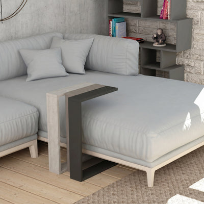 Muju Modern C Shape Table Multipurpose H 57cm – Light Mocha,Ancient White,Anthracite