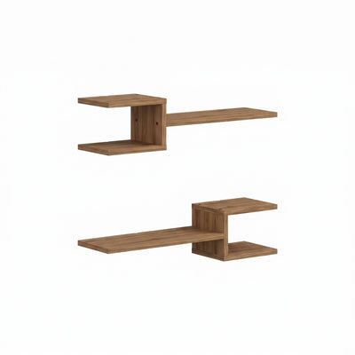 Fork Modern Floating Shelf Set 18.2cm Short – Deep Oud
