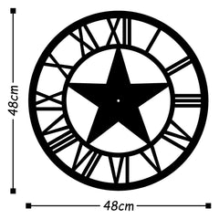 Metal Wall Clock 28 - Black