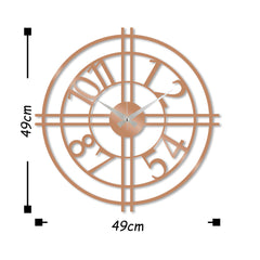Metal Wall Clock 33 - Copper