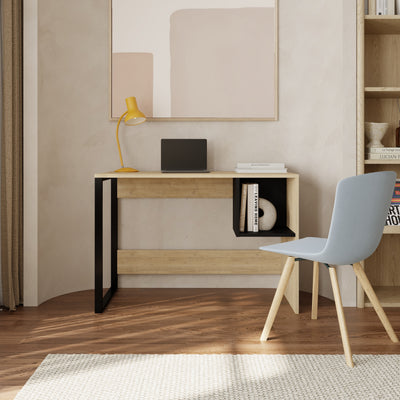 Model 4 Working Table with Square Shelf – compact home office desk – Decortie