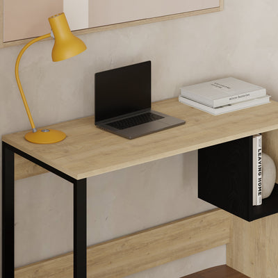 Model 4 Working Table with Square Shelf – compact home office desk – Decortie