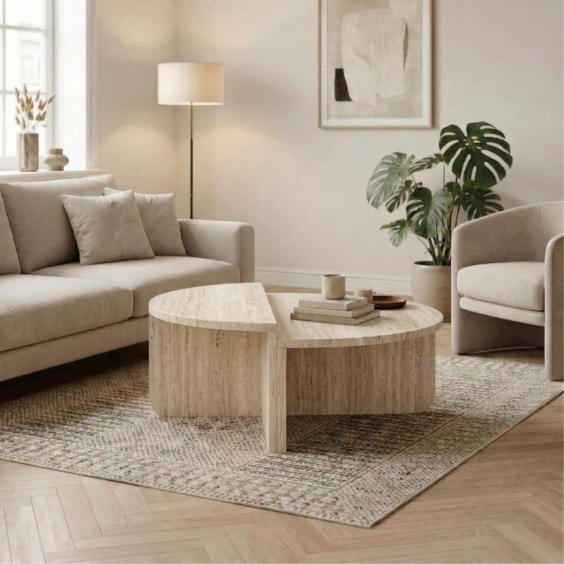 Modern Round Coffee Table | Aloeva