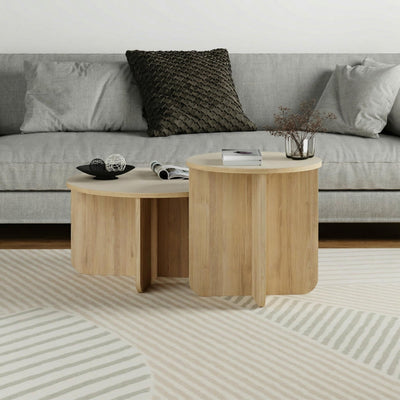 Hillary 2-Piece Coffee Table Set - close-up detail