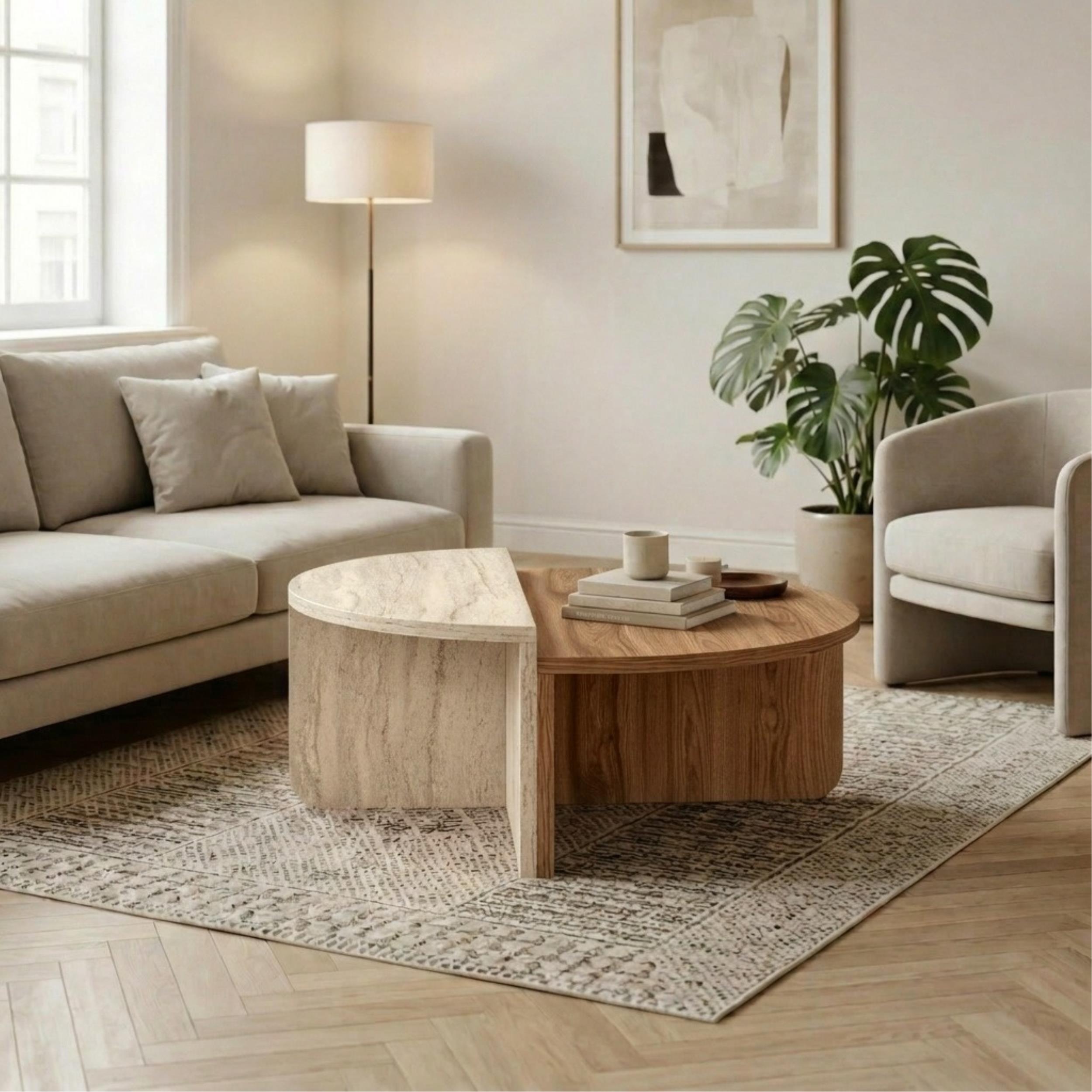 Modern Round Coffee Table | Aloeva