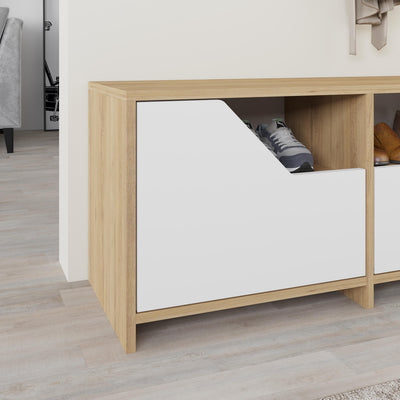 Nexus Modern Shoe Rack Storage - close-up detail