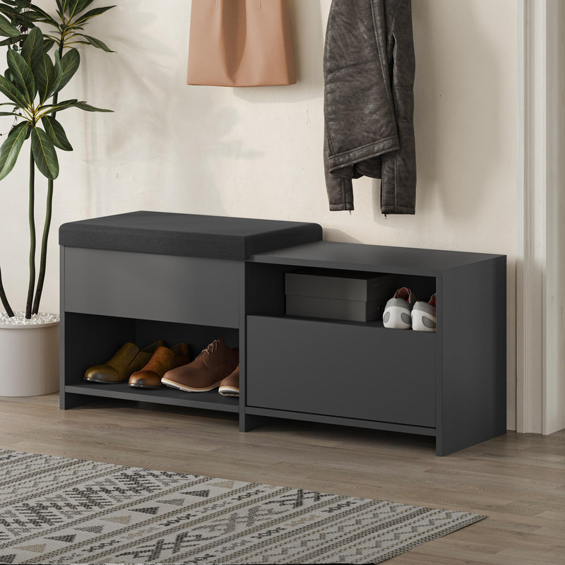 Filux Shoe Bench – Modern Hallway Bench with Storage