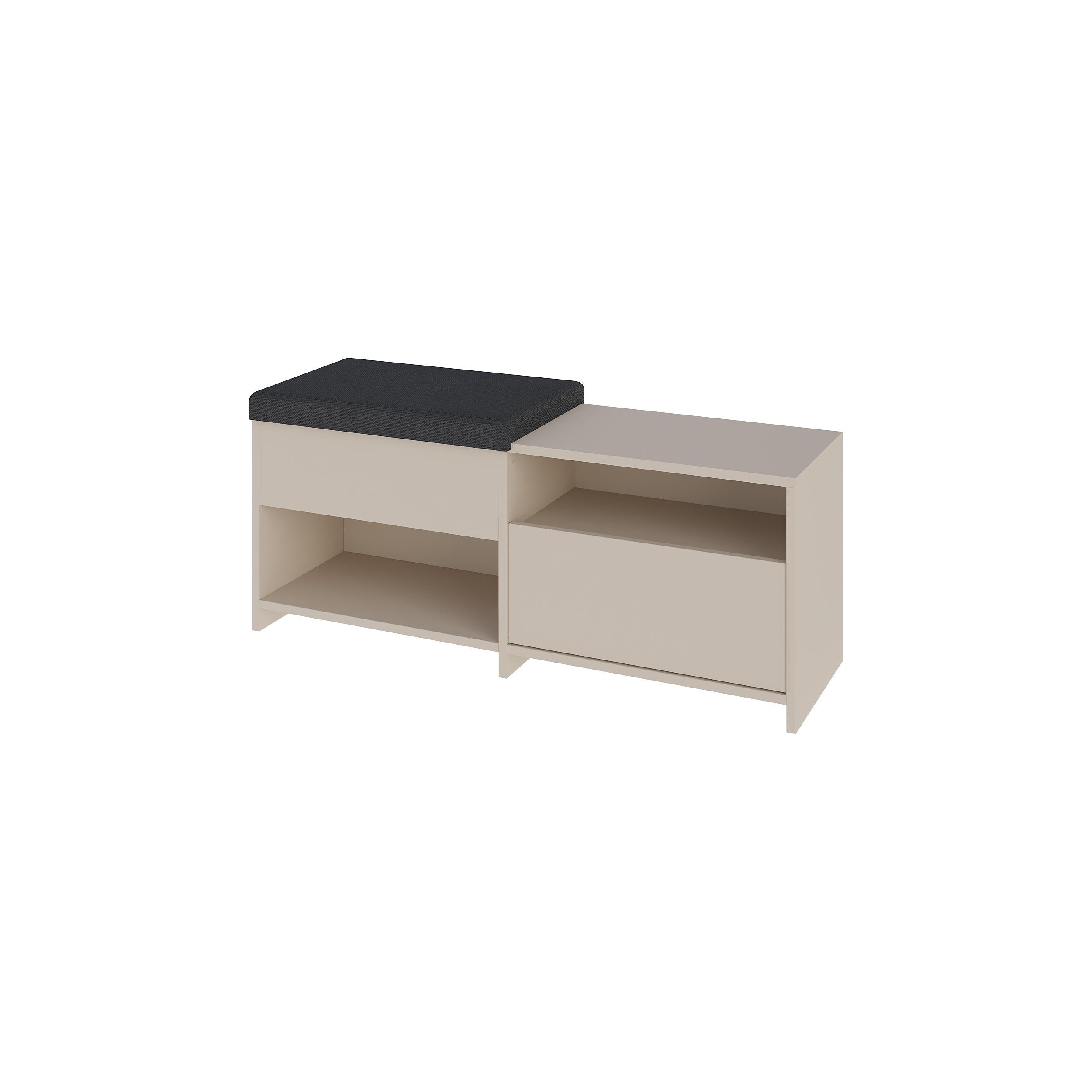 Filux Shoe Bench – Modern Hallway Bench with Storage - Additional Image 4