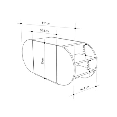 Pozy Shoe Storage Bench – Modern Hallway Bench with Cabinet - Additional Image 7