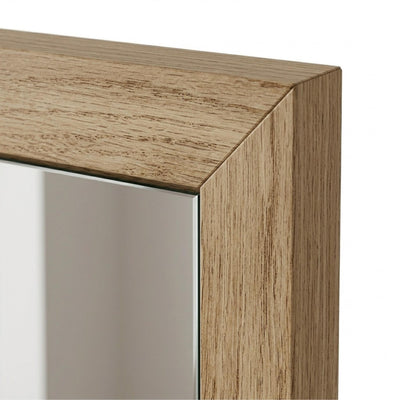 Mars Square Wall Mirror Whiskey Oak 86cm - Additional Image 4