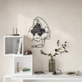Do in love Modern Metal Wall Art Home Decorative Ornament – Black