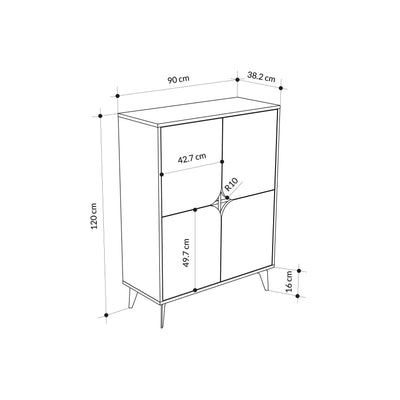 Spark Multipurpose Hallway Cabinet dimensions