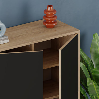Spark Multipurpose Hallway Cabinet star cut-out handle detail