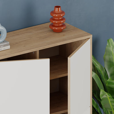 Spark Multipurpose Hallway Cabinet star cut-out handle detail