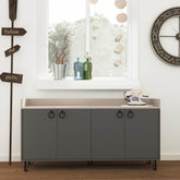 Dea Console Table – Anthracite & Light Mocha – Modern Sideboard Unit in Anthracite,Light Mocha