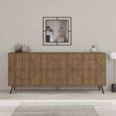 Dune Console Sideboard Display Unit 183cm – Dark Oak