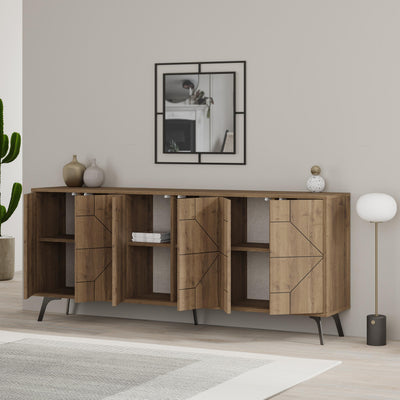 Dune Console Sideboard Display Unit 183cm – Dark Oak