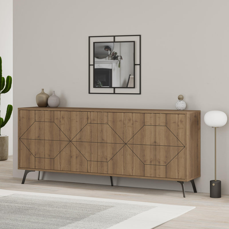 Dune Console Sideboard 183cm – styled in living room – Decortie