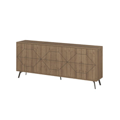 Dune Console Sideboard Display Unit 183cm – Dark Oak