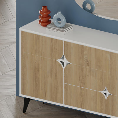 Spark Console - 4 Door Console with Star Cut-Out Handles
