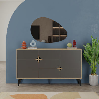 Spark Console - 4 Door Console with Star Cut-Out Handles