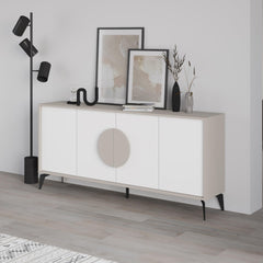 Gora Console Sideboard Display Unit 180Cm – Sandstone,White