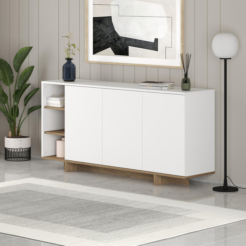 Stockton Modern Console Unit with Open Shelves