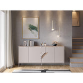 Vesco Modern Sideboard Natural Oak Sandstone 180cm in Oak,Sandstone