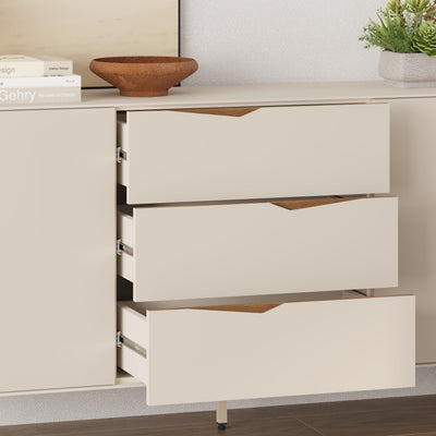 Jaden Console Sideboard - open drawer detail
