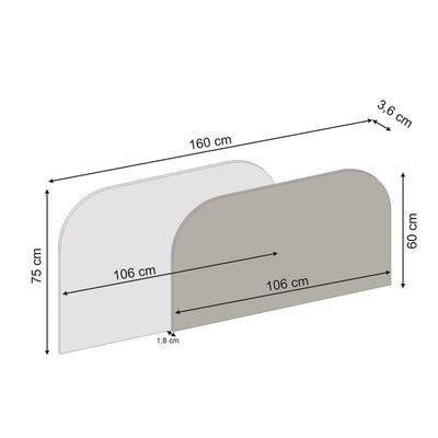 Rove Wall Mounted Headboard dimensions