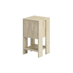 Ema Modern Bedside Table Bedroom Furniture 30cm Width – Travertine