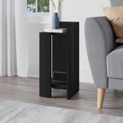 Elos Modern Bedside Table Right Module 25cm Narrow – Black Wood