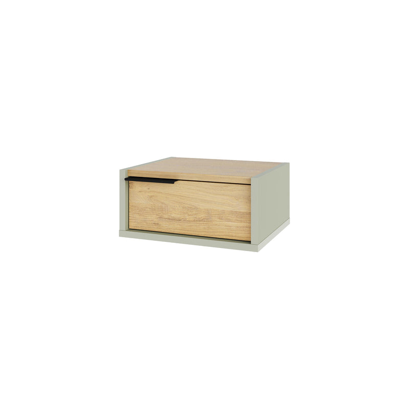 Eco Wall-Mounted Nightstand – Floating Bedside Table with Drawer - Additional Image 2