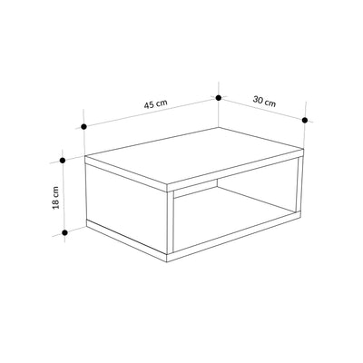 Brik Wall Mounted Nightstand - Additional Image 7