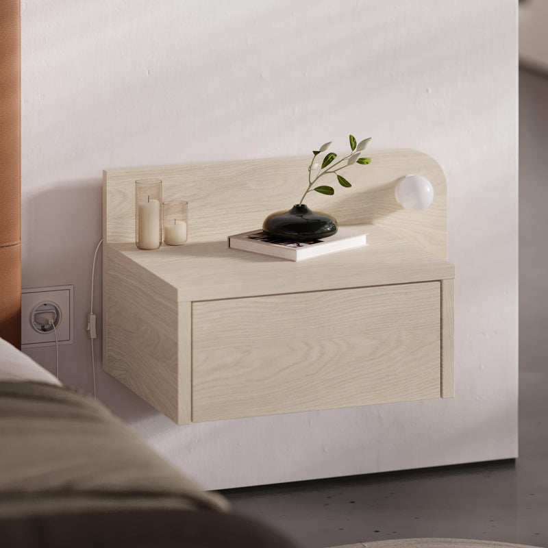 Dotta Wall Mounted Nightstand – Floating Bedside Table