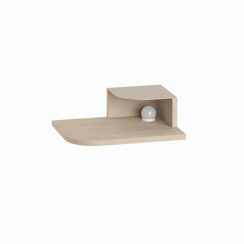 Luno Floating Bedside Shelf with LED Reading Light - Additional Image 1