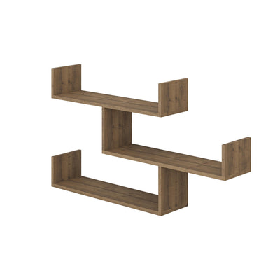 Tibet Wall Shelf Unit 119cm – white background – Decortie