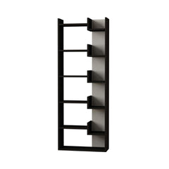 Oppa Modern Bookcase Display Unit Tall 162.4cm – Anthracite - White