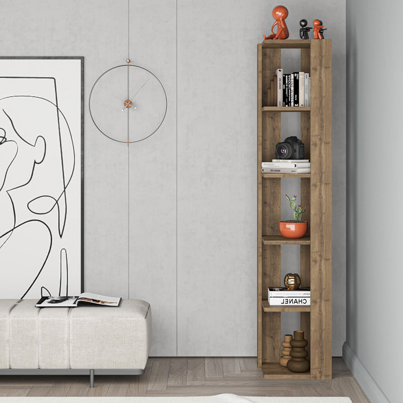 Nati Corner Bookcase 161cm – styled in living room – Decortie