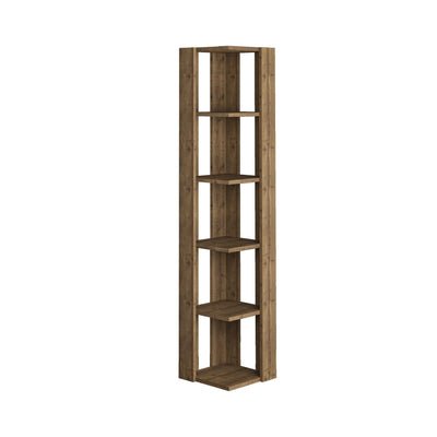 Nati Corner Bookcase 161cm – white background – Decortie