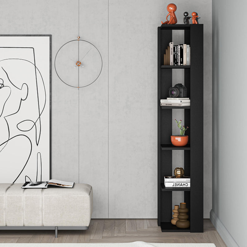 Nati Corner Bookcase 161cm – styled in living room – Decortie