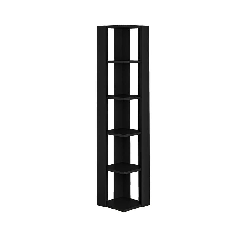 Nati Corner Bookcase 161cm – white background – Decortie
